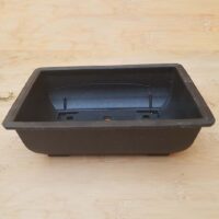 Pot rectangulaire plastique 17x12.5x5.5 cm noir