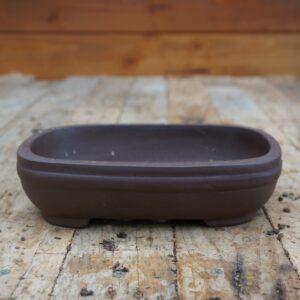 R02-Pot rectangulaire marron - moyen