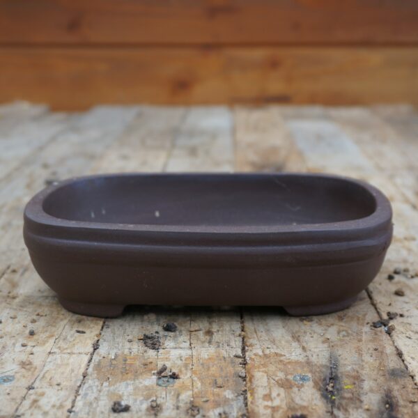 R02-Pot rectangulaire marron - moyen