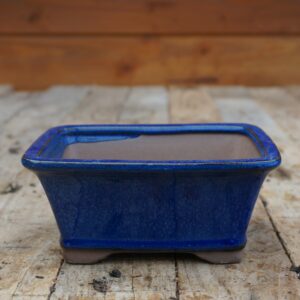 R08- Pot bleu évasé haut